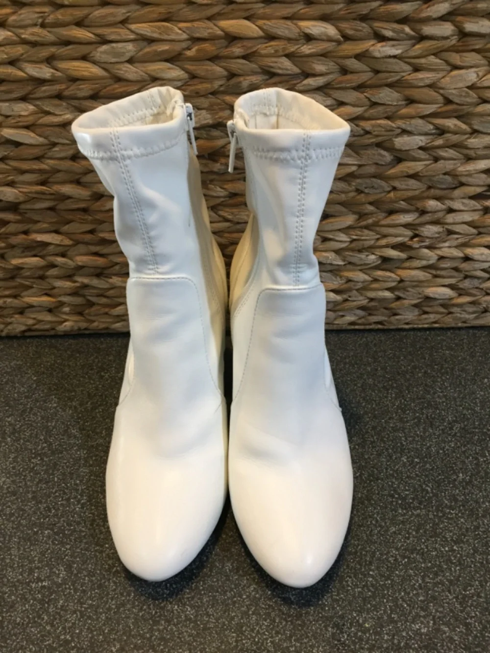 Madden Girl White Ankle Ranger Booties